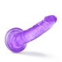 Dildo fioletowe z żylastym trzonem i jądrami  19cm - 9