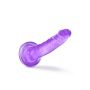 Dildo fioletowe z żylastym trzonem i jądrami  19cm - 7