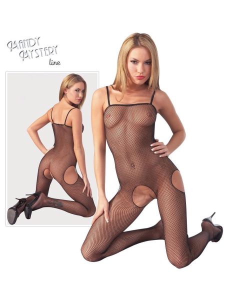 Erotyczna siatka bodystocking otwarty krok l/xl - 7