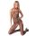 Erotyczna siatka bodystocking otwarty krok l/xl