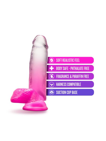 Fikuśne grube sex dildo z przyssawka i jądrami - 7