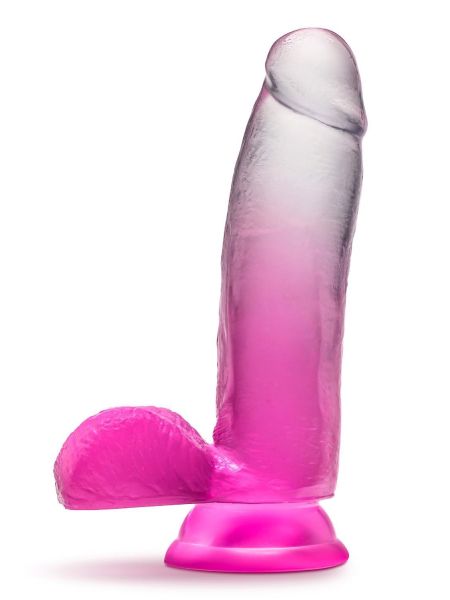 Fikuśne grube sex dildo z przyssawka i jądrami - 4