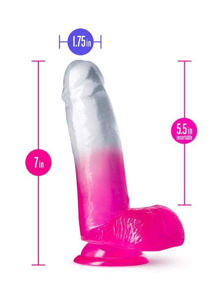 Fikuśne grube sex dildo z przyssawka i jądrami - 8