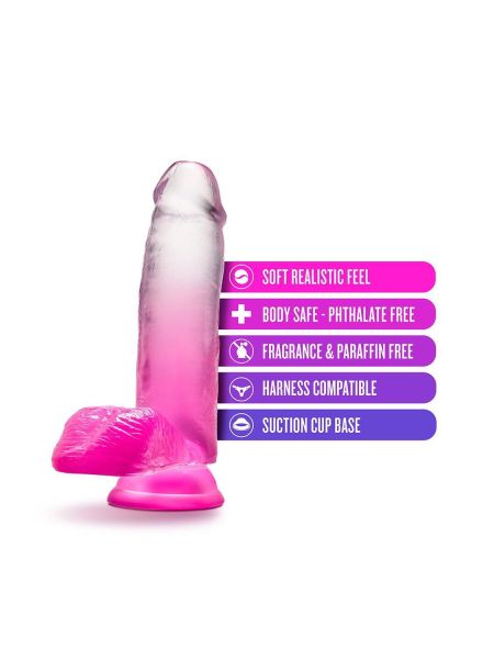 Fikuśne grube sex dildo z przyssawka i jądrami - 10