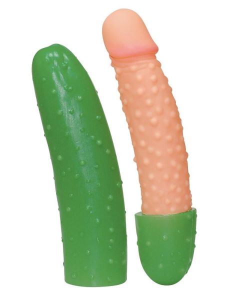 Erotyczny prezent dildo ogórek z wytryskiem 25cm - 2