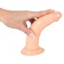 Zakrzywione dildo żylaste penis z przyssawką 18cm - 14