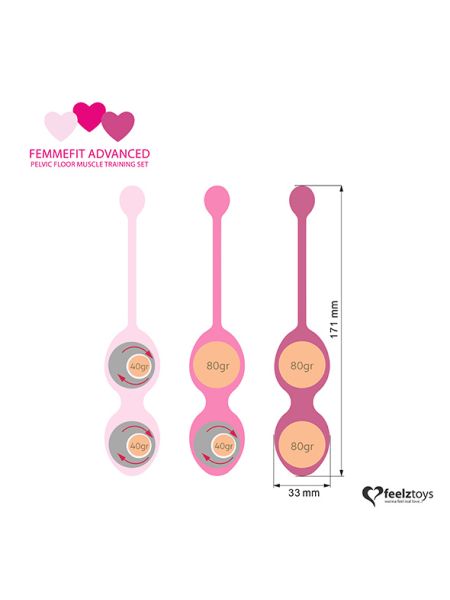 FeelzToys - FemmeFit Advanced Pelvic Muscle Training Set 3 pcs - 5