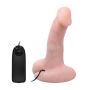 Zakrzywiony realistyczny penis z wibracjami 20 cm - 2