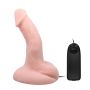 Zakrzywiony realistyczny penis z wibracjami 20 cm - 3