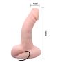 Zakrzywiony realistyczny penis z wibracjami 20 cm - 6