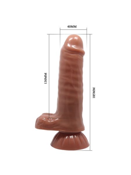 Miękkie i giętkie realistyczne dildo z wibracjami - 7