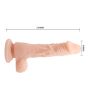 Realistyczne dildo przyssawką żylasty penis 21 cm - 5