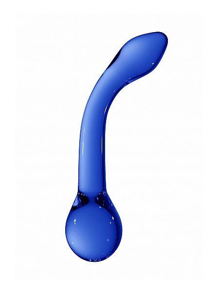 Szklane wodoodporne dildo do anusa i pochwy 18,5cm