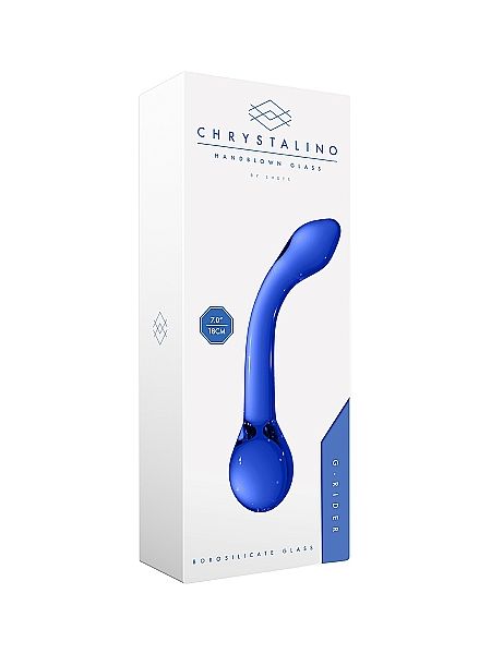 Szklane wodoodporne dildo do anusa i pochwy 18,5cm - 2