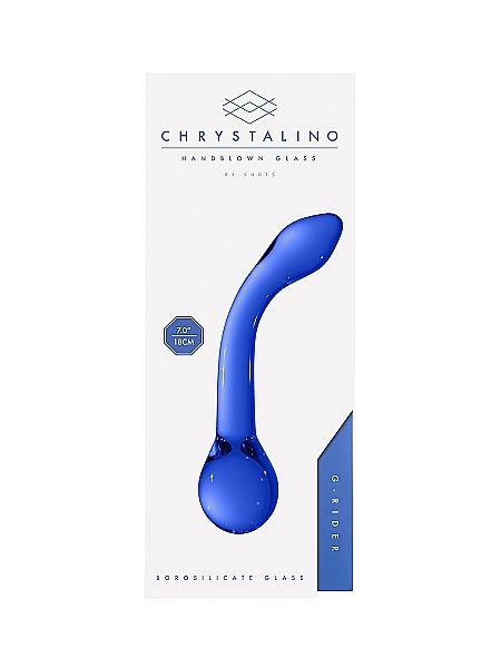 Szklane wodoodporne dildo do anusa i pochwy 18,5cm - 3