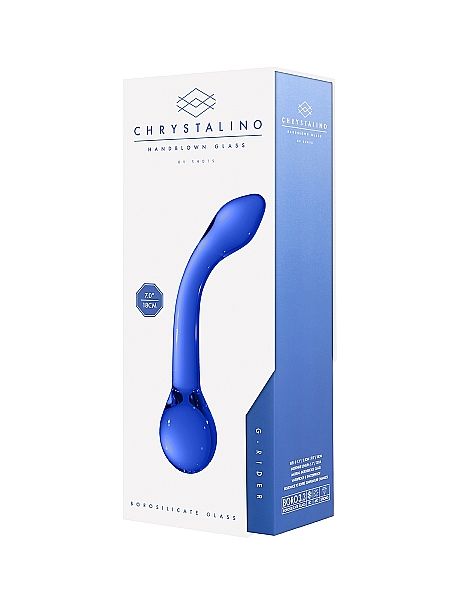 Szklane wodoodporne dildo do anusa i pochwy 18,5cm - 4