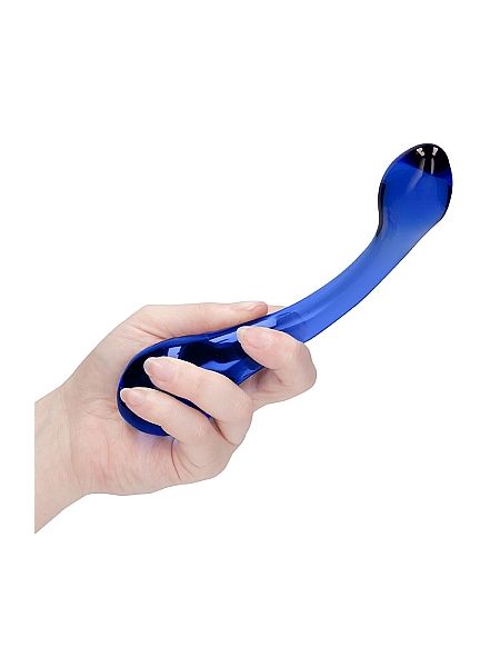 Szklane wodoodporne dildo do anusa i pochwy 18,5cm - 6