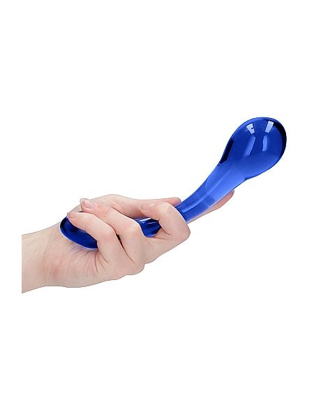 Szklane wodoodporne dildo do anusa i pochwy 18,5cm - 7