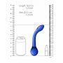 Szklane wodoodporne dildo do anusa i pochwy 18,5cm - 6