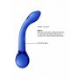 Szklane wodoodporne dildo do anusa i pochwy 18,5cm - 9