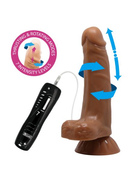 Miękkie realistyczne dildo z wibracjami 18,5 cm - 2