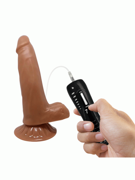 Miękkie realistyczne dildo z wibracjami 18,5 cm - 5