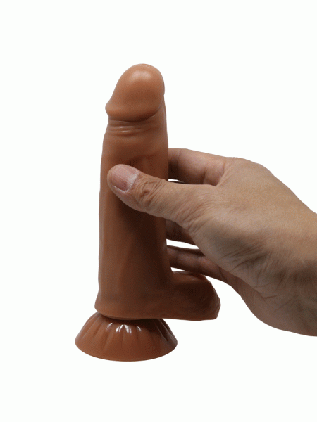 Miękkie realistyczne dildo z wibracjami 18,5 cm - 8