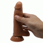 Miękkie realistyczne dildo z wibracjami 18,5 cm - 9