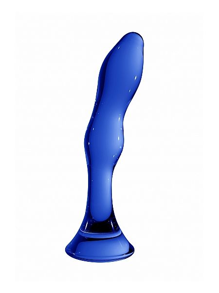 Szklane wodoodporne dildo do anusa i pochwy 15 cm