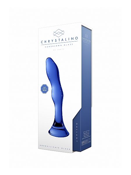 Szklane wodoodporne dildo do anusa i pochwy 15 cm - 4