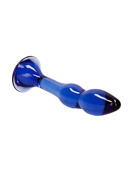 Szklane wodoodporne dildo do anusa i pochwy 15 cm - 6