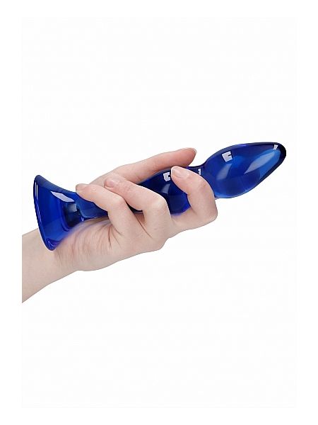 Szklane wodoodporne dildo do anusa i pochwy 15 cm - 8