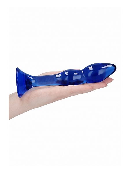 Szklane wodoodporne dildo do anusa i pochwy 15 cm - 9