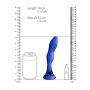 Szklane wodoodporne dildo do anusa i pochwy 15 cm - 6