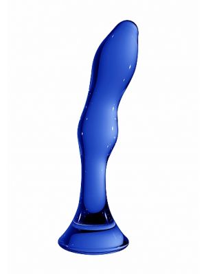 Szklane wodoodporne dildo do anusa i pochwy 15 cm