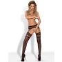 Garter stockings pończochy z pasem obsessive s/m/l - 2