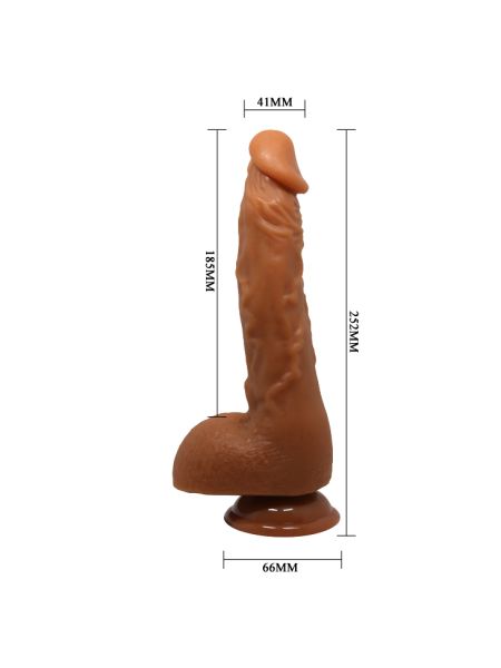 Bardzo giętki i elastyczny penis wyżyłowany 18,5cm - 8