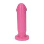 Różowe dildo gładki trzon z mocną przyssawką 15 cm - 13