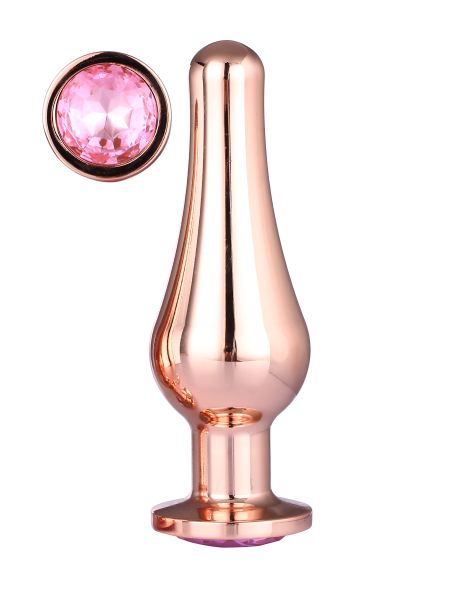 GLEAMING LOVE ROSE GOLD PLEASURE PLUG L - 2