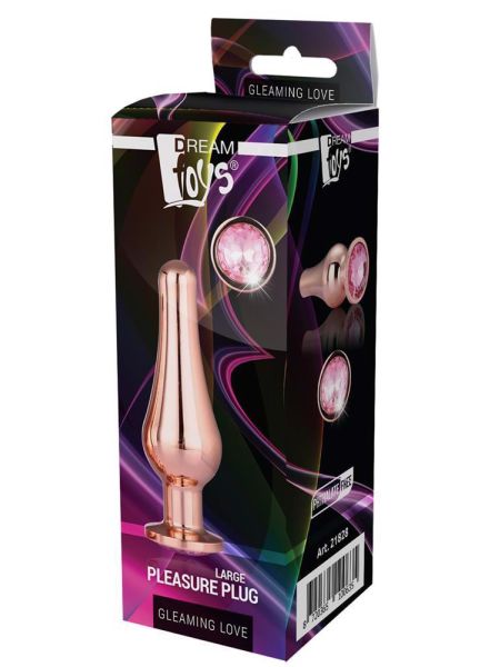 GLEAMING LOVE ROSE GOLD PLEASURE PLUG L