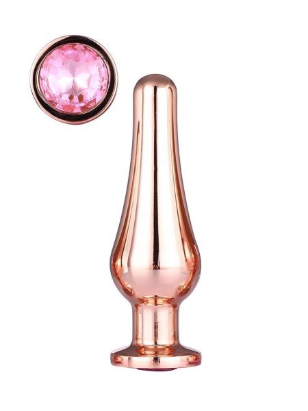 GLEAMING LOVE ROSE GOLD PLEASURE PLUG M - 3