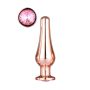 GLEAMING LOVE ROSE GOLD PLEASURE PLUG M - 3