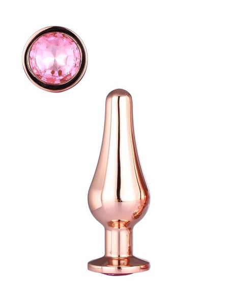 GLEAMING LOVE ROSE GOLD PLEASURE PLUG S - 3