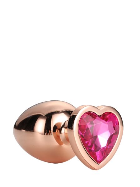 GLEAMING LOVE ROSE GOLD PLUG LARGE - 3