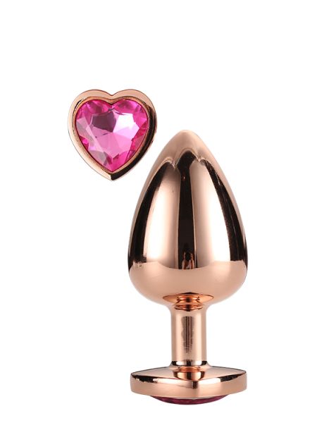 GLEAMING LOVE ROSE GOLD PLUG LARGE - 9