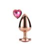 GLEAMING LOVE ROSE GOLD PLUG LARGE - 10