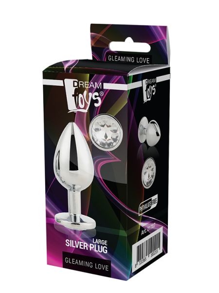 GLEAMING LOVE SILVER PLUG LARGE - 9