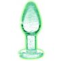 Wodoodporny świecący korek analny zatyczka szklana - 2