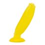 Żółty banan gładkie żelowe dildo z przyssawką - 3
