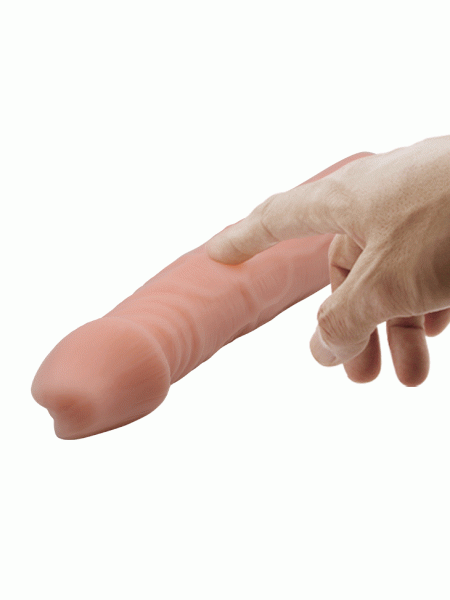 Strap-on elastyczne dildo realistyczny penis 19 cm - 3